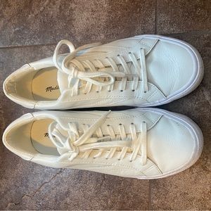 Madewell Sidewalk Low Top white sneakers